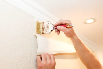 Pose de papier peint au Plessis-Pâté — revêtements muraux et toiles de verre